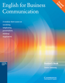 English for Business Communication Student's book